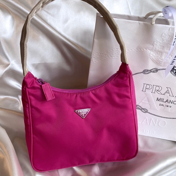 prada nylon mini hobo